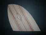 Diamond Inlay in Center of Fin