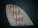 Wood Fin Diamond Inlay fin